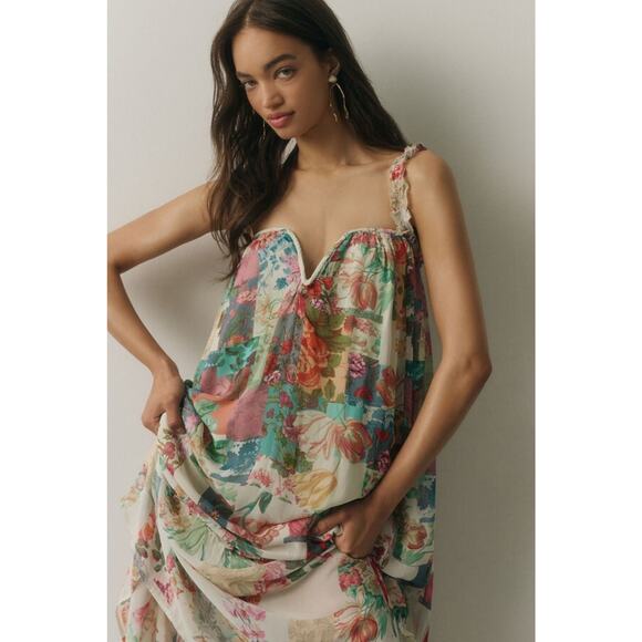 Anthropologie Floral Midi Dress - Multicolor - Picture 3 of 11